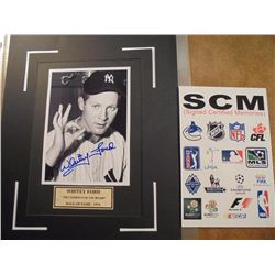 SIGNED WHITEY FORD HALL OF FAME 1974 PICTURE SCM CERTIFIED.