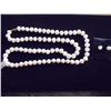 Image 1 : FRESH WATER PEARL NECKLACE & EARRING SET NECKLACE IS 32" - 11-12MM PEARLS, EARRINGS ARE STUD 9-10MM.