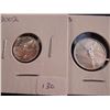Image 1 : 2 MEXICO SILVER LIBERTADS UNC 2013 1/10 OZ. & 2002 1/20 OZ.