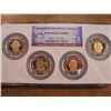 Image 1 : 2007-S PROOF PRESIDENTIAL DOLLAR PROOF SET NGC PF69 ULTRA CAMEO, MULTI COIN HOLDER