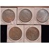 Image 1 : 3-1922-D & 2-1922-S PEACE SILVER DOLLARS