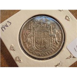 1943 CANADA SILVER 50 CENTS
