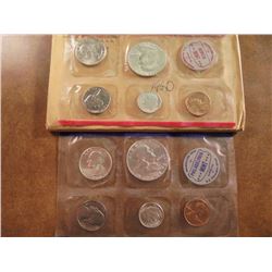 1960 SILVER US MINT SET (UNC) P/D (WITH ENVELOPE)