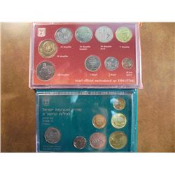 1984 & 1991 ISRAEL OFFICIAL UNC SETS ORIGINAL MINT PACKAGING