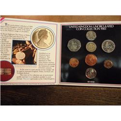 1983 UNITED KINGDOM UNC COIN COLLECTION ORIGINAL ROYAL MINT PACKAGING