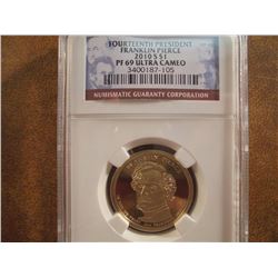 2010-S PIERCE DOLLAR NGC PF69 ULTRA CAMEO