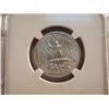 Image 2 : 1960-D WASHINGTON SILVER QUARTER NGC MS64