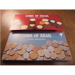 1986 & 1987 ISRAEL PIEFORT MINT SETS ORIGINAL MINT PACKAGING