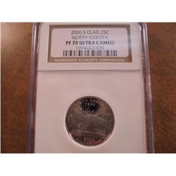2006-S NORTH DAKOTA QUARTER NGC PF70 ULTRA CAMEO