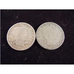 1892-O & 1899 BARBER QUARTERS