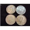 Image 1 : 4-1964 90% SILVER KENNEDY HALF DOLLARS