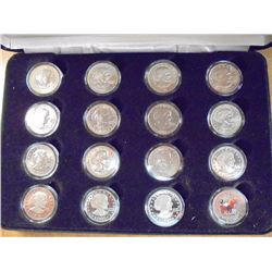 1979,80,81 & 99 SBA DOLLAR 16 PIECE SET UNC'S AND PROOF'S, IN CASE. ORIGINAL PERSON PAID $170.00