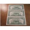 Image 2 : 3-1953-B $5 BLUE SEAL SILVER CERTIFICATES BILLS ARE CRISP