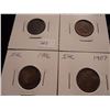 Image 1 : 1900,04,06 & 07 INDIAN HEAD CENTS