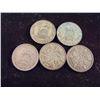 Image 1 : 1922,24,26,28 & 29 GREAT BRITAIN SILVER 6 PENCE