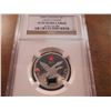 Image 1 : 2006 CANADA LUCKY LOONIE SILVER $ NGC PF69 ULTRA CAMEO, COLORIZED MAPLE LEAF
