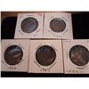 Image 1 : 1902,05,06,07 & 10 CANADA LARGE CENTS