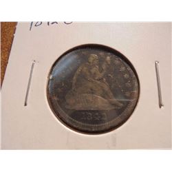1842-O SEATED LIBERTY QUARTER (FINE) 2015 REDBOOK RETAIL IS $70.00