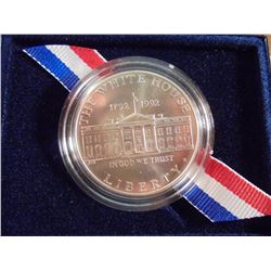 1992-D WHITE HOUSE UNC SILVER DOLLAR ORIGINAL US MINT PACKAGING