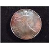 Image 1 : 1990 AMERICAN SILVER EAGLE UNC TONING ON REV.
