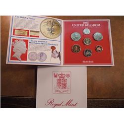 1985 UNITED KINGDOM BRILLIANT UNC COIN COLLECTION ORIGINAL ROYAL MINT PACKAGING