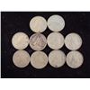 Image 1 : 10 ASSORTED 1950'S CANADA SILVER 10 CENTS