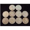 Image 2 : 10 ASSORTED 1950'S CANADA SILVER 10 CENTS