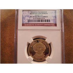 2008-S VAN BUREN DOLLAR NGC PF70 ULTRA CAMEO