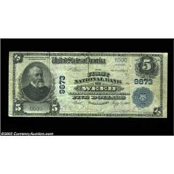 Weed, CA - $5 1902 Plain Back Fr. 601 The First NB Ch. # 9873A much coveted large note, with the cen