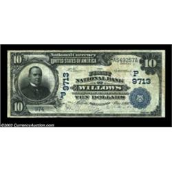 Willows, CA - $10 1902 Date Back Fr. 619 The First NB Ch. # (P)9713A very scarce bank in large size,