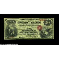 Indianapolis, IN - $10 Original Fr. 409 The First NB Ch. # 55One of the scarcer of the first hundred