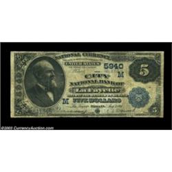 Lafayette, IN - $5 1882 Value Back Fr. 574 The City NB Ch. # (M)5940New to the Value Back census, wh