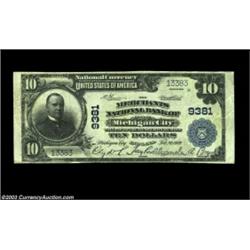 Michigan City, IN - $10 1902 Plain Back Fr. 626 Merchants NB of Michigan City Ch. # 9381A higher gra