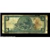 Image 2 : Milroy, IN - $5 1902 Plain Back Fr. 607 The First NB Ch. # 11782A tougher large note from the only b