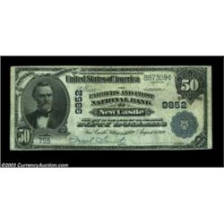 New Castle, IN - $50 1902 Plain Back Fr. 678 Farmers NB of New Castle Ch. # 9852Only $50s and $100s.