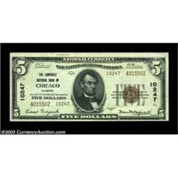 A Pair of 1929 Nationals From a Chicago Neighborhood BankChicago, IL - $5 1929 Ty. 2 Lawndale NB Ch.