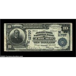 Chicago, IL - $10 1902 Plain Back Fr. 633 Albany Park NB & TC of Chicago Ch. # (M)11737One of Chicag