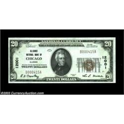 An Alliance National Bank 1902 and 1929Chicago, IL - $5 1902 Plain Back Fr. 608 Alliance NB of Chica