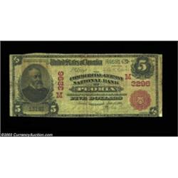 Peoria, IL - $5 1902 Red Seal Fr. 587 Commercial NB of Peoria Ch. #(M) 3296An evenly circulated Red.