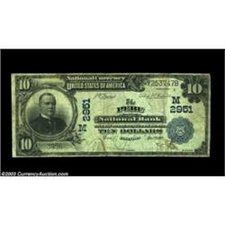 Peru, IL - $10 1902 Plain Back Fr. 624 Peru NB, Peru Ch. # (M)2951This LaSalle County bank failed du