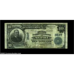 Nephi, UT - $10 1902 Plain Back Fr. 626 First NB of Nephi Ch. # 3537There are only eight large size.
