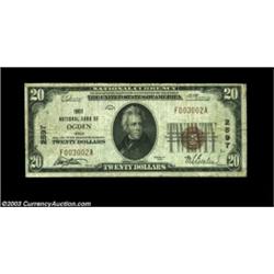 Ogden, UT - $20 1929 Ty. 1 First NB Ch. # 2597A problem-free Fine-Very Fine example from this popula