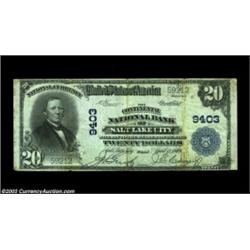 Salt Lake City, UT - $20 1902 Plain Back Fr. 652 Continental NB of Salt Lake City Ch. # 9403A couple