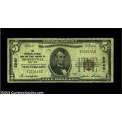 Bronxville, NY - $5 1929 Ty. 1 Gramatan NB & TC of Bronxville Ch. # 8240The second title on this pri