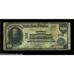 Brooklyn, NY - $100 1902 Plain Back Fr. 698 The Nassau NB Ch. # 658One of just four Plain Back hundr