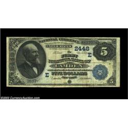 Camden, NY - $5 1882 Date Back Fr. 537 The First NB Ch. # (E)2448A tougher type from this Oneida Cou