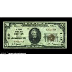 Phoenix, AZ - $20 1929 Ty. 1 Phoenix NB Ch. # 4729Very well margined example from one of the most po