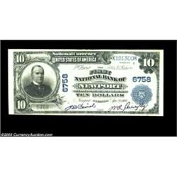 Newport, AR - $10 1902 Plain Back Fr. 624 First NB of Newport Ch. # 6758A nice large size example fr