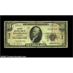 Texarkana, AR - $10 1929 Ty. 1 State NB of Texarkana Ch. # 7138One of the more common banks from the