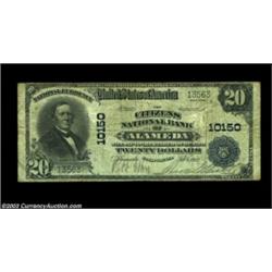 Alameda, CA - $20 1902 Plain Back Fr. 654 The Citizens NB Ch. # 10150While hardly a rare bank, this.